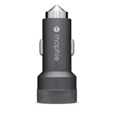 MOPHIE CAR ALUMINUM CHARGER ADAPTER TYPE-C AND USB